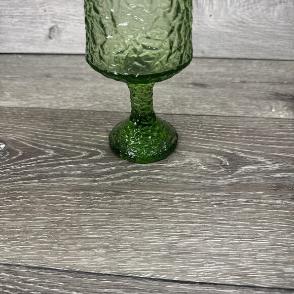 Lenox Impromptu Hand Blown Crystal Glasses 7” Avocado Green Goblets ~1 Pc - Picture 4 of 8